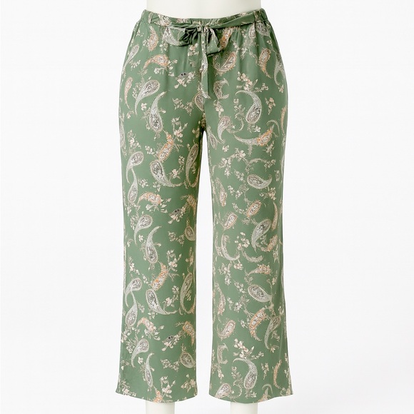 Cato Pants - Cato Olive Paisley Print Pants 18/20